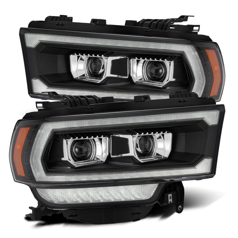 AlphaRex LUXX-Series Projector Headlights for 2019-2021 Ram 2500, Plank Style Black