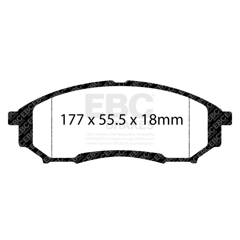 EBC Yellowstuff Rear Brake Pads for 2005-2007 Ford F-250 Super Duty 5.4L 2WD - DP41778R