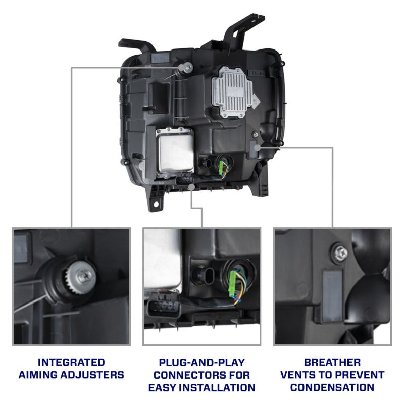 FORM Lighting 2014-2019 GMC Sierra LED Projector Headlights (Pair) - Modern Upgrade and Full Functionality