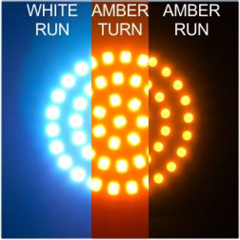 Letric Lighting Deluxe Bullet-Style White Switchback LED Lights - Part Number letLLC-D7SWAA