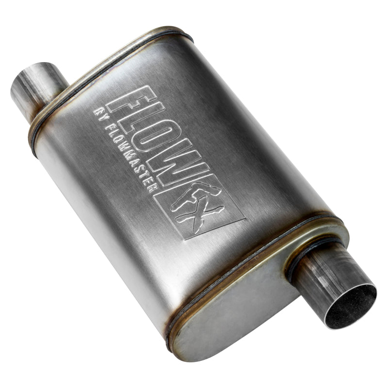 Flowmaster FlowFX Muffler 2.50 Inch Inlet/Outlet - Moderate Sound, Stainless Steel