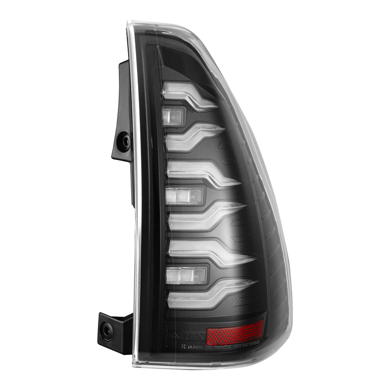 AlphaRex Luxx-Series LED Tail Lights for 2003-2009 Lexus GX470, Alpha-Black