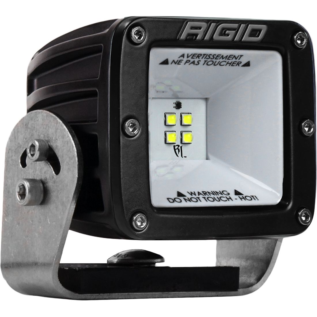 Rigid Industries - 681513 - Auxiliary Light - 2x2 115 Degree DC Power Scene Light Black Housing