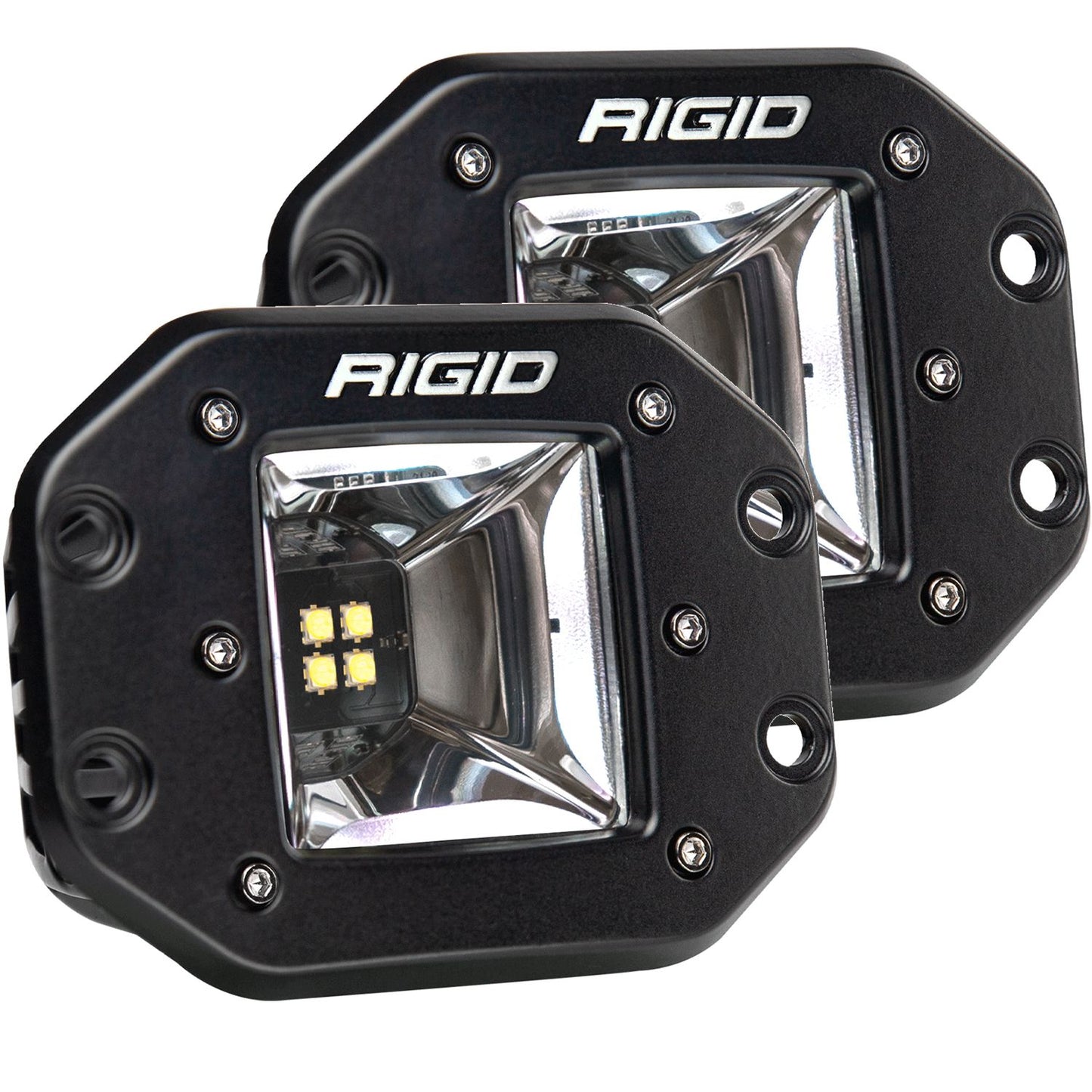 Rigid Industries - 682153 - LED Light Pods - Radiance Plus Scene RGBW Flush Mount Pair