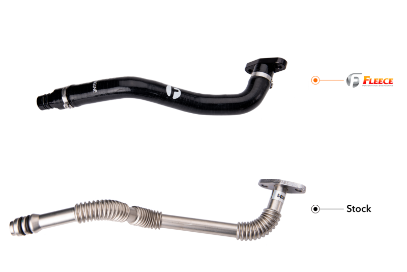 Fleece Performance FPE-CTDT-19-KIT 2019-2022 Dodge Ram 2500/3500 6.7L Cummins Turbo Drain Tube Kit