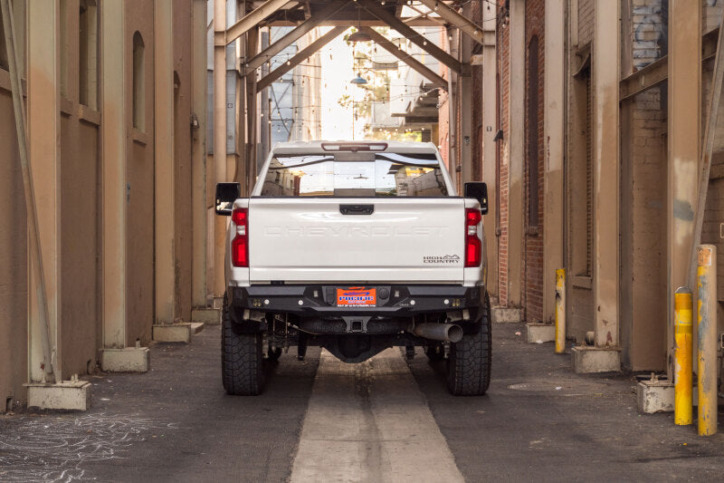 DV8 Offroad Spec Series Rear Bumper for 2020-2023 Chevy Silverado and GMC Sierra 2500/3500 HD, Part Number dveRBCS2-03