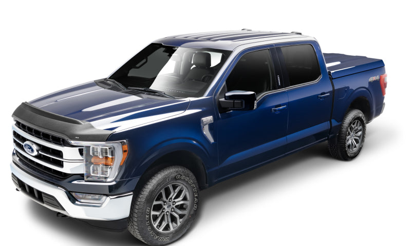 AVS 2021 Ford F-150 Aeroskin II Textured Low Profile Hood Shield - Black