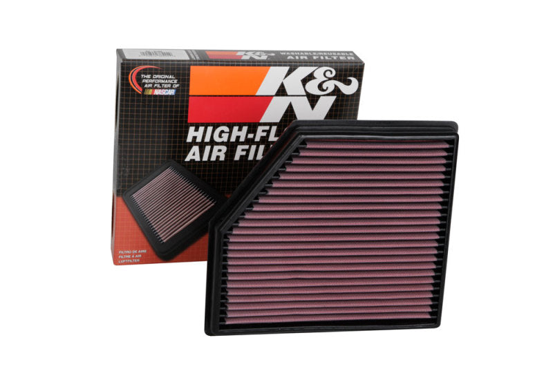 K&N Engineering 33-5102 High-Flow Replacement Air Filter for 2020-2021 Cadillac CT4 and CT5