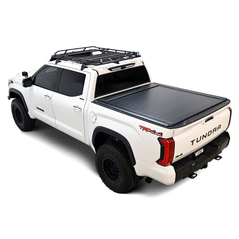 Westin Manual Retractable Tonneau Cover for 2022-2023 Toyota Tundra 5.5ft Bed - Black