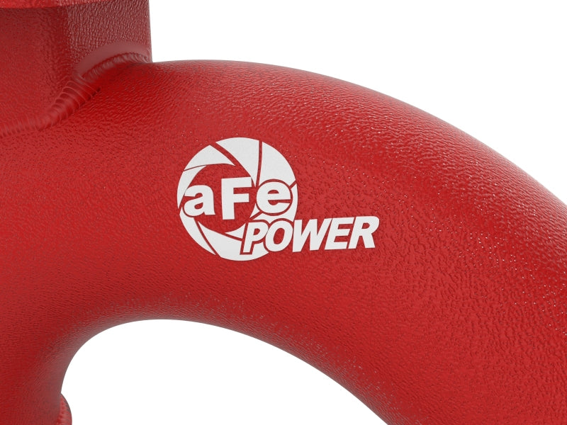 aFe BladeRunner 3-Inch Aluminum Hot Charge Pipe Red, Part Number 46-20508-R