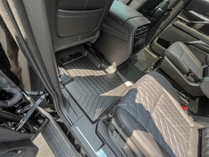 WeatherTech 25-26 Cadillac Escalade IQ Rear FloorLiner DigitalFit in Black – Custom-fit for 2nd & 3rd Rows