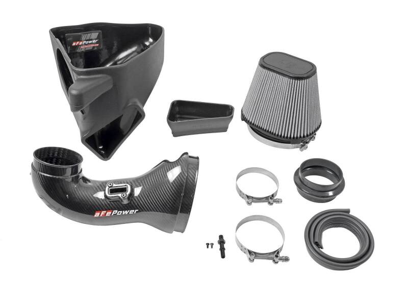 aFe Track Series Carbon Fiber Cold Air Intake with Pro DRY S Filter for 2017-2024 Chevrolet Camaro ZL1 6.2L V8 - AFE57-10018D