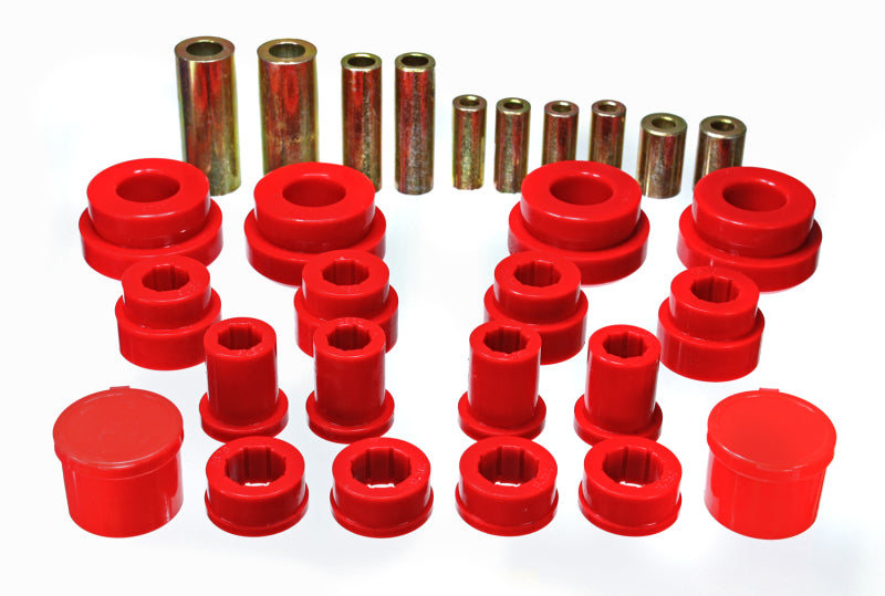 Energy Suspension 02-09 350Z / 03-07 Infinity G35 Red Front Control Arm Bushing Set
