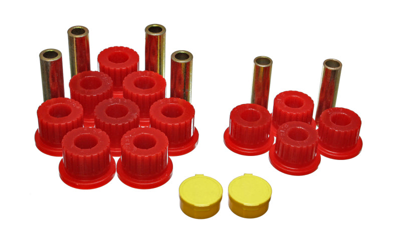 Energy Suspension eng5.2111R Dodge Ram Leaf Spring Bushing Set - Red