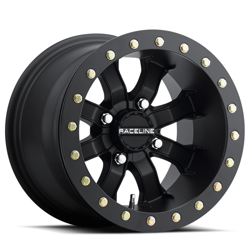 Raceline A71B Mamba 15x7 Cast Satin Black Beadlock Wheel, 4x156 Bolt Pattern