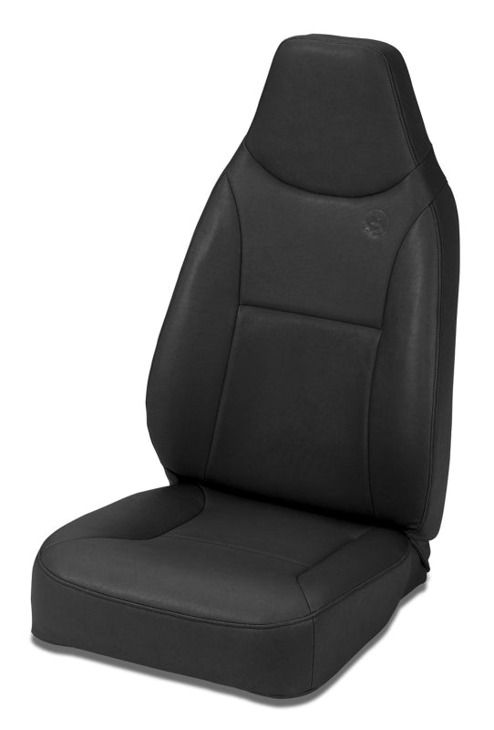 Bestop TrailMax II Standard Seat for Jeep CJ7, YJ, and TJ - Front All Vinyl Black Denim