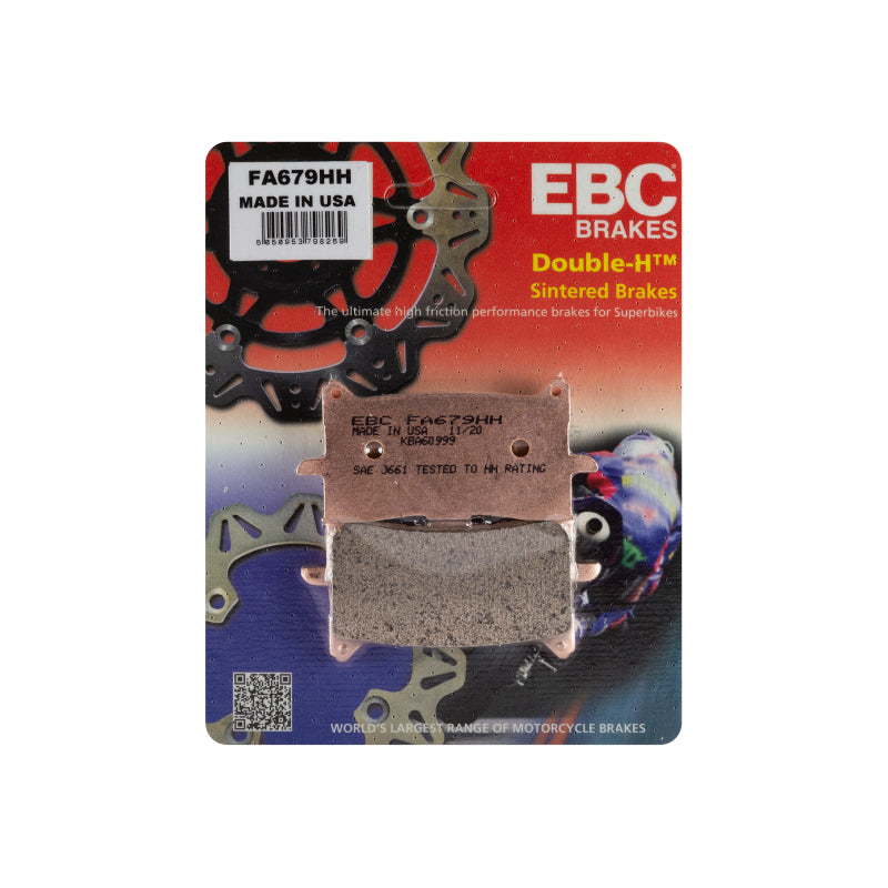 EBC Powersports FA679HH Double-H Sintered Front Brake Pads for 2016 Honda CRF1000L Africa Twin