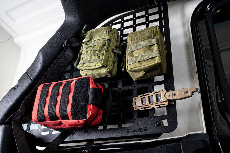 DV8 Offroad DVE-MPJL-01 Rear Window Molle Panels for 2018-2025 Jeep Wrangler JL