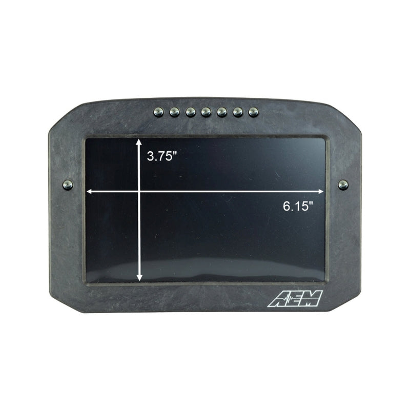 AEM CD-7G Carbon Flush Digital Dash Display with 20 Hz GPS, Part Number 30-5702F