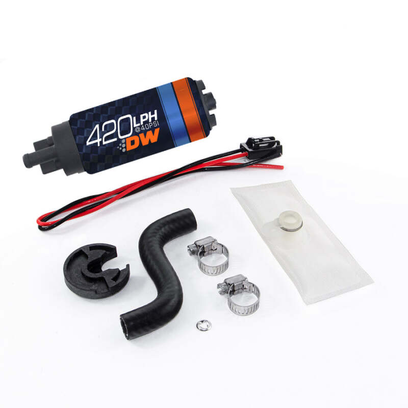 DeatschWerks DW420 Series 420LPH In-Tank Fuel Pump with Install Kit for 1985-1997 Ford Mustang