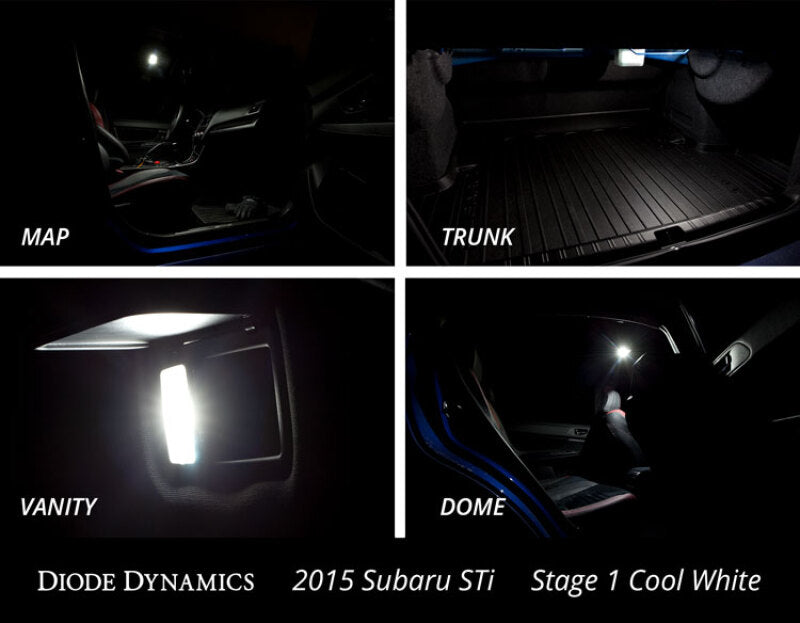 Diode Dynamics dioDD0263 Stage 2 Blue Interior LED Bulb Kit for 2015-2018 Subaru WRX STI