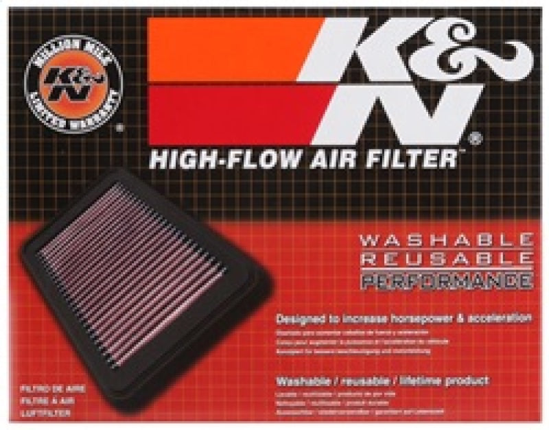 K&N Engineering 33-5038 High-Flow Replacement Air Filter for 2016 Mazda 2 and Toyota Yaris Applications