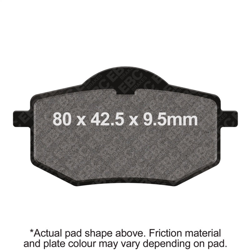 EBC Powersports FA136 Organic Front Left Brake Pads for 1987-1994 Yamaha XV535 Virago