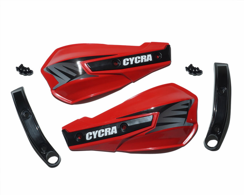 Cycra Vortex Replacement Hand Shields with Abrasion Guards for GasGas - Red, Part Number CYC-1029-34