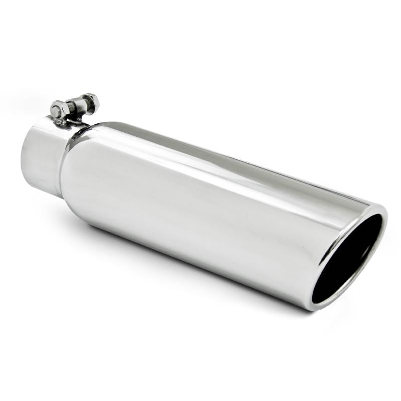 MBRP T5148 Armor Pro Universal Exhaust Tip, 2.5-Inch Inlet, 3.5-Inch Outlet, 12-Inch Angled Cut