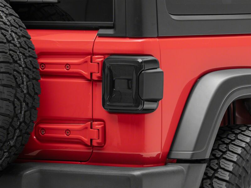 Raxiom Jeep Wrangler JL LED Tail Lights with Red Housing and Smoked Lens - Part RAXJ181425