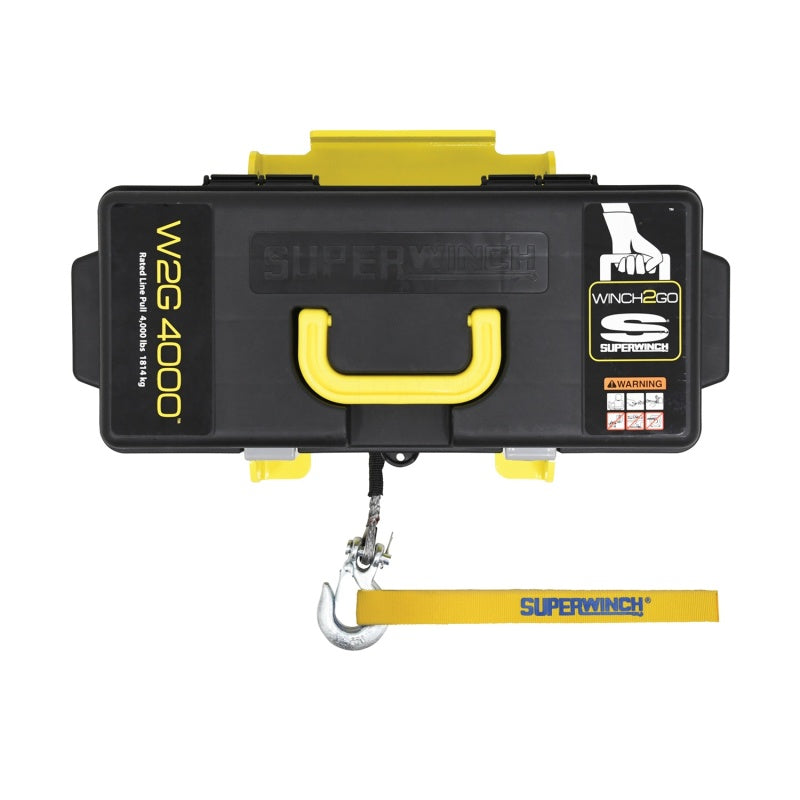 Superwinch 4000 LBS 12 VDC 3/16in x 50ft Synthetic Rope Winch2Go