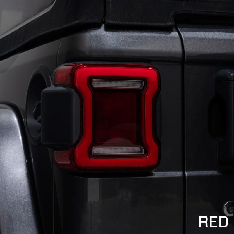 Form Lighting 2018-2023 Jeep Wrangler LED Tail Lights Smoke - Sequential Turn Signal & Dual Reverse Lights