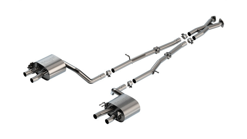 Borla S-Type Cat-Back Exhaust System for 2022-2023 Kia Stinger GT 3.3L V6 Turbo, Part Number 140936