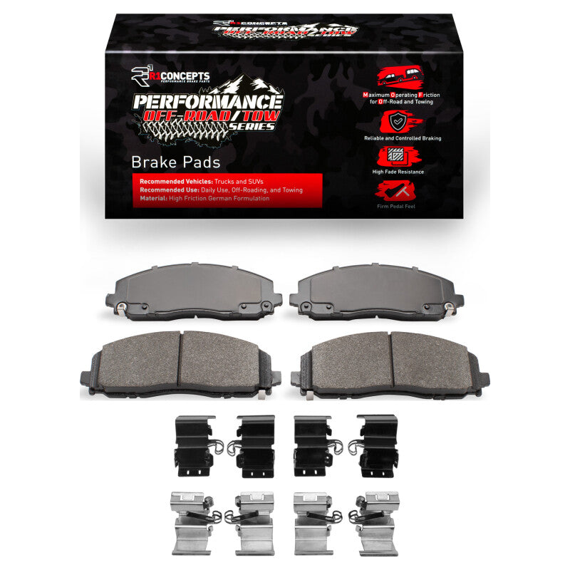 R1 Concepts RNC2400-1589-01 Performance Front Brake Pads and Hardware Kit