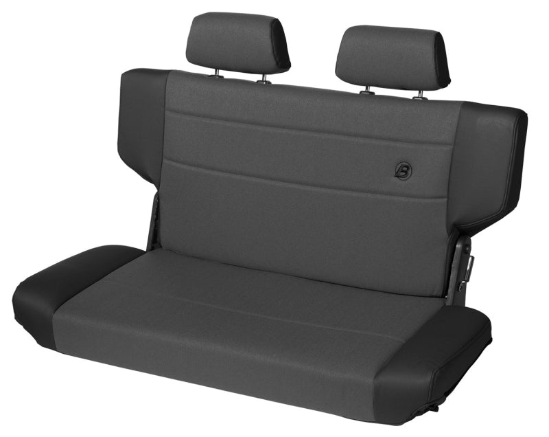 Bestop N-Tumble Seat for Jeep Wrangler TJ 1997-2006 Rear, Black Denim - Part BES39439-15