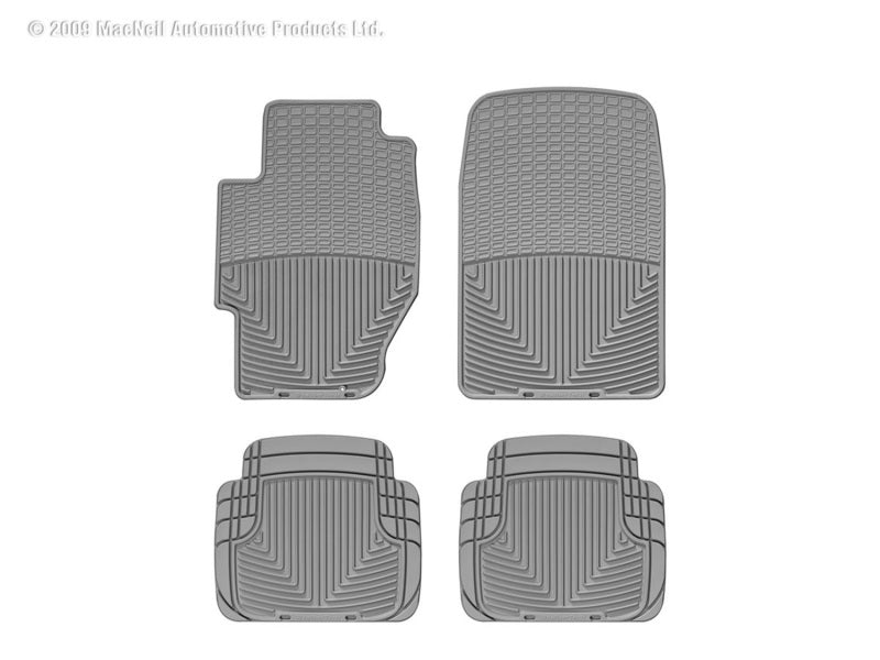 WeatherTech 02-05 Honda Civic Si Front and Rear Rubber Mats - Grey