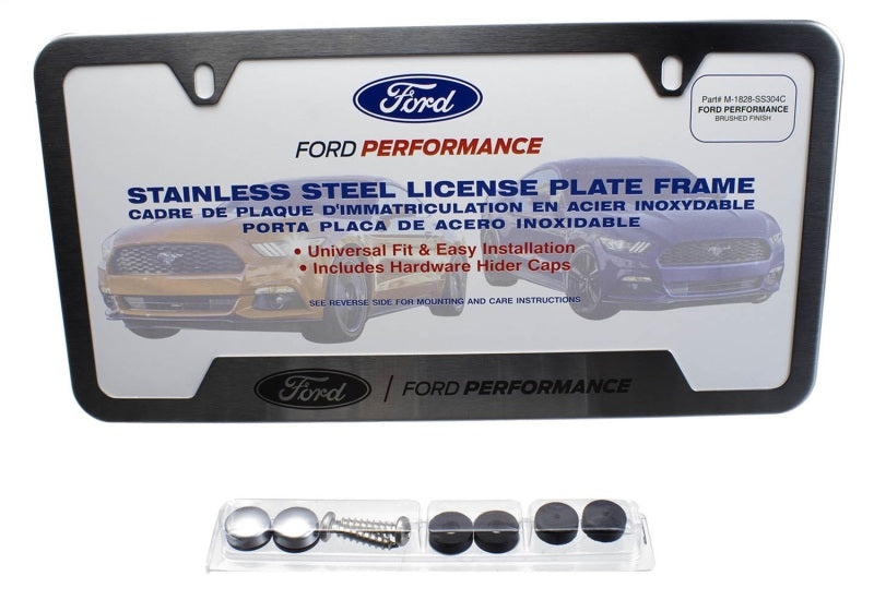 Ford Racing frpM-1828-SS304C Ford Performance Stainless Steel License Plate Frame