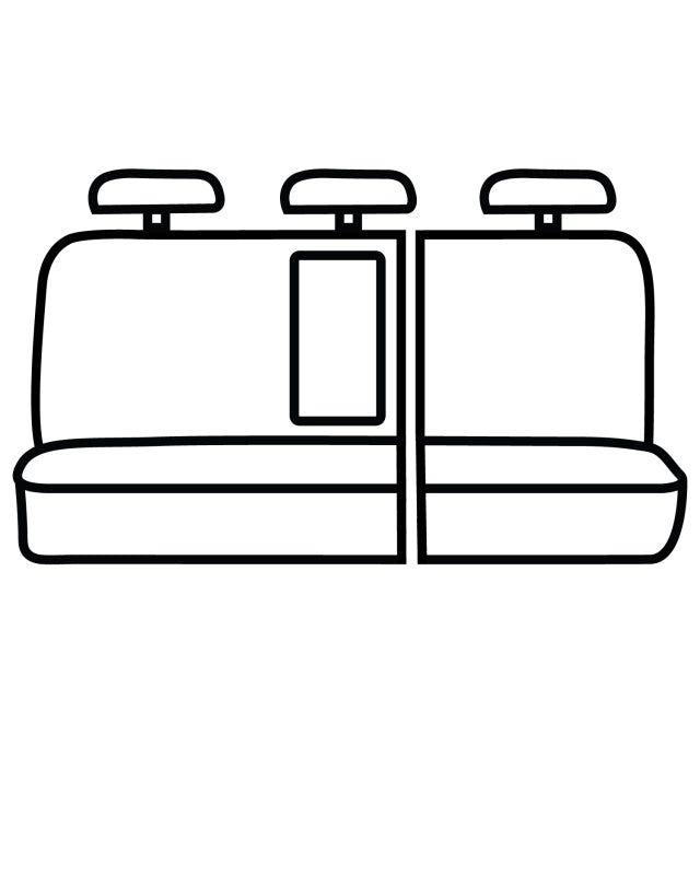Covercraft 19-24 Chevrolet Silverado Polycotton SeatSaver Custom Second Row Seat Covers - Grey