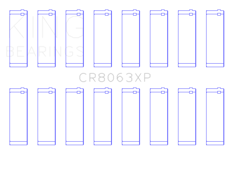 King Engine Bearings CR8063XP BMW S62 Connecting Rod Bearing Set