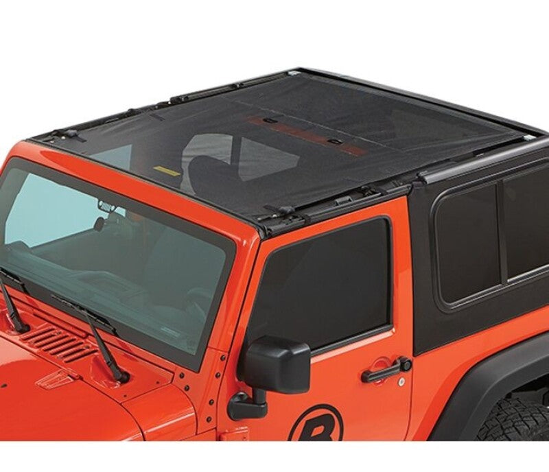 Bestop Jeep Wrangler JK 2007-2018 Sun Safari Bikini Mesh Top - Easy Installation and Sun Protection
