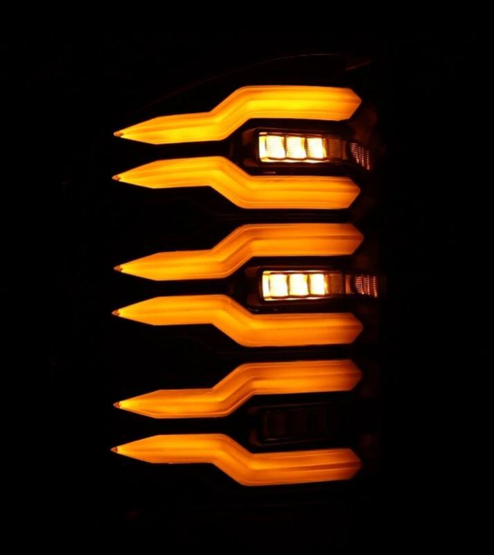 AlphaRex LUXX-Series LED Tail Lights Alpha-Black for 2007-2013 Chevrolet Silverado 1500, Part ARX620090