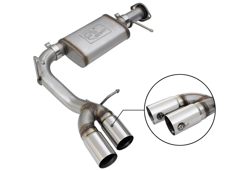 aFe MACH Force-Xp 3-Inch 409 Stainless Steel Cat-Back Exhaust with Polished Tip, 2017-2022 Chevrolet Colorado and GMC Canyon V6 3.6L