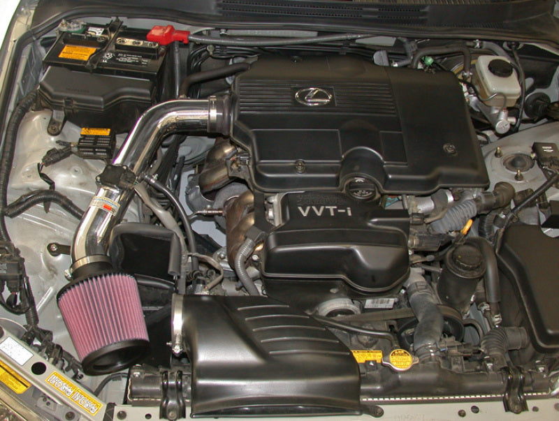 K&N Performance Intake Kit TYPHOON; LEXUS IS300, L6-3.0L, '01-02; POLISHED