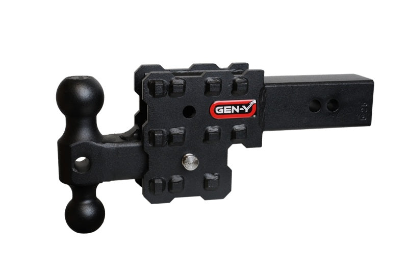GEN-Y Hitch Phantom-X 2.5-inch Solid Shank Hitch with Dual-Ball - 16K Capacity, 1.6K Tongue Weight