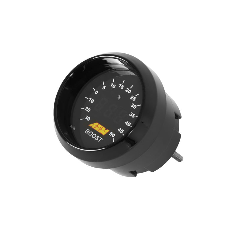 AEM 52mm Boost Digital Gauge -30 to 50 PSI, Part Number 30-4408