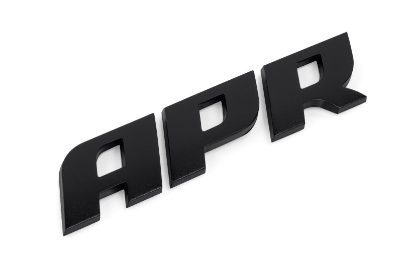 APR Satin Black Badge - 4.25 x 0.88 inches, OEM-Style 3D Domed Design