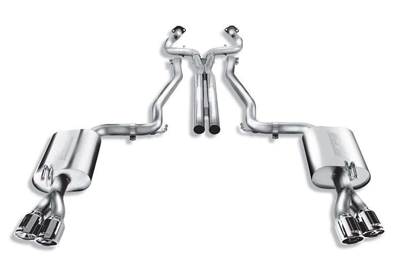 Borla 140287 S-Type Cat-Back Exhaust System with X-Pipe for 2008-2009 Pontiac G8 GT and GXP V8