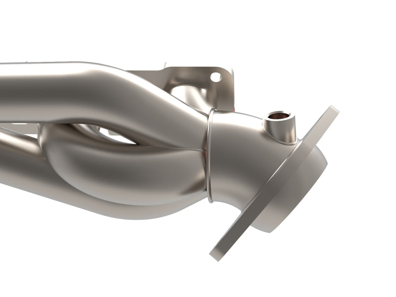 aFe Power Twisted Steel 304 Stainless Steel Shorty Headers with Titanium Cerakote Finish, Part Number 48-32030-T, for 2021-2024 Ram 1500 TRX 6.2L V8