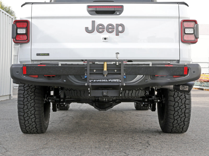 aFe Vulcan Series 3-Inch 304 Stainless Steel DPF-Back Exhaust System with Black Tip for 2021-2023 Jeep Gladiator 3.0L V6 Diesel, Part 49-38093-B