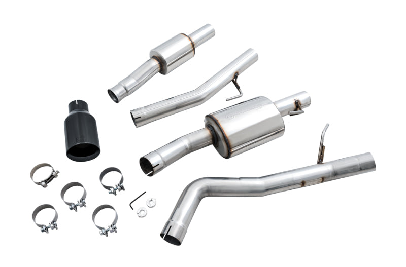 AWE 20-21 Jeep Gladiator JT 3.6L Tread Edition Cat-Back Single Side Exhaust - Diamond Black Tip